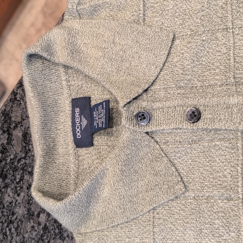 NWT Men's Green Dockers Lightweight Sweater Size XL - Picture 2 of 7